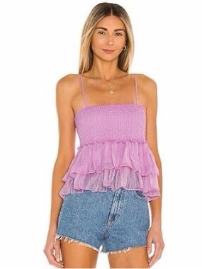 Steve Madden- Smocked Signals Top